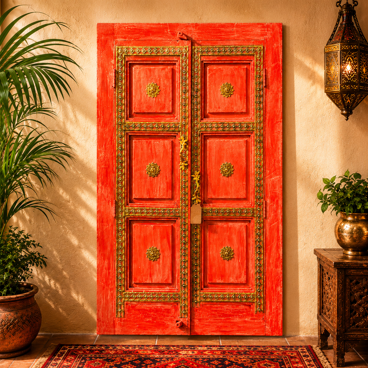Puerta Decorativa Darbar Coral de la India