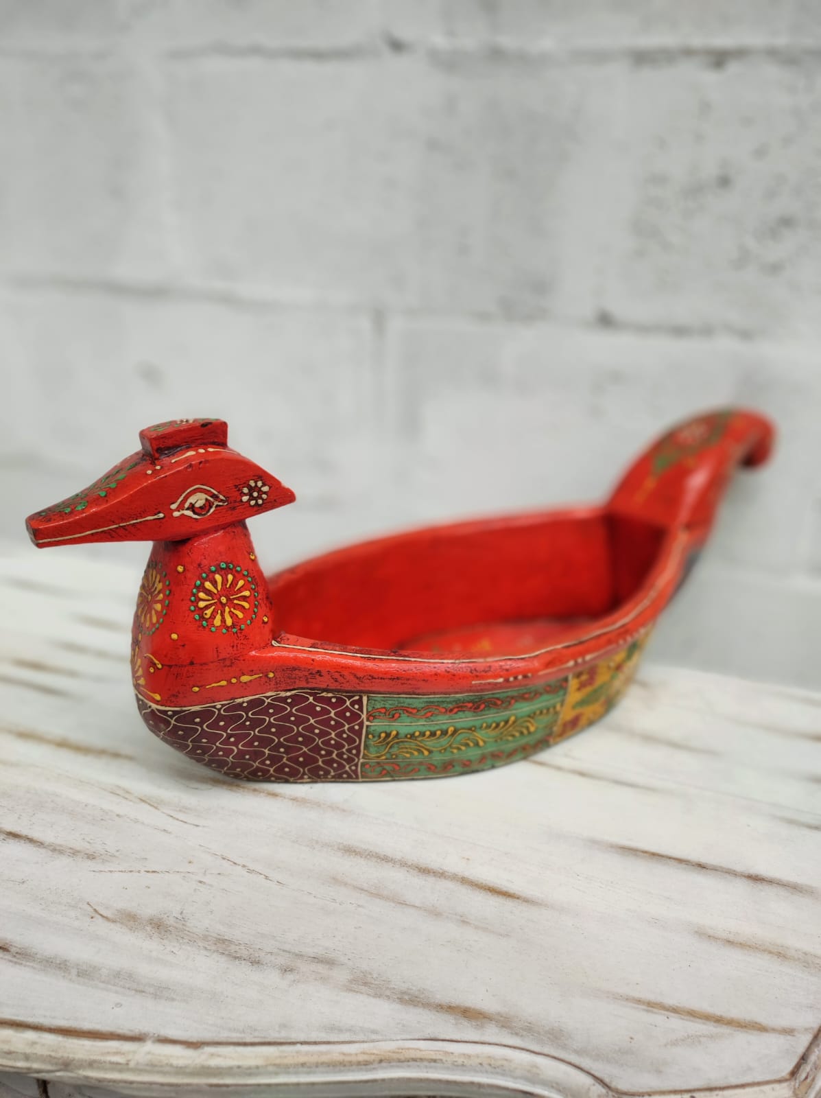 Frutero "Pato en la Huerta" - Madera Pintada a Mano