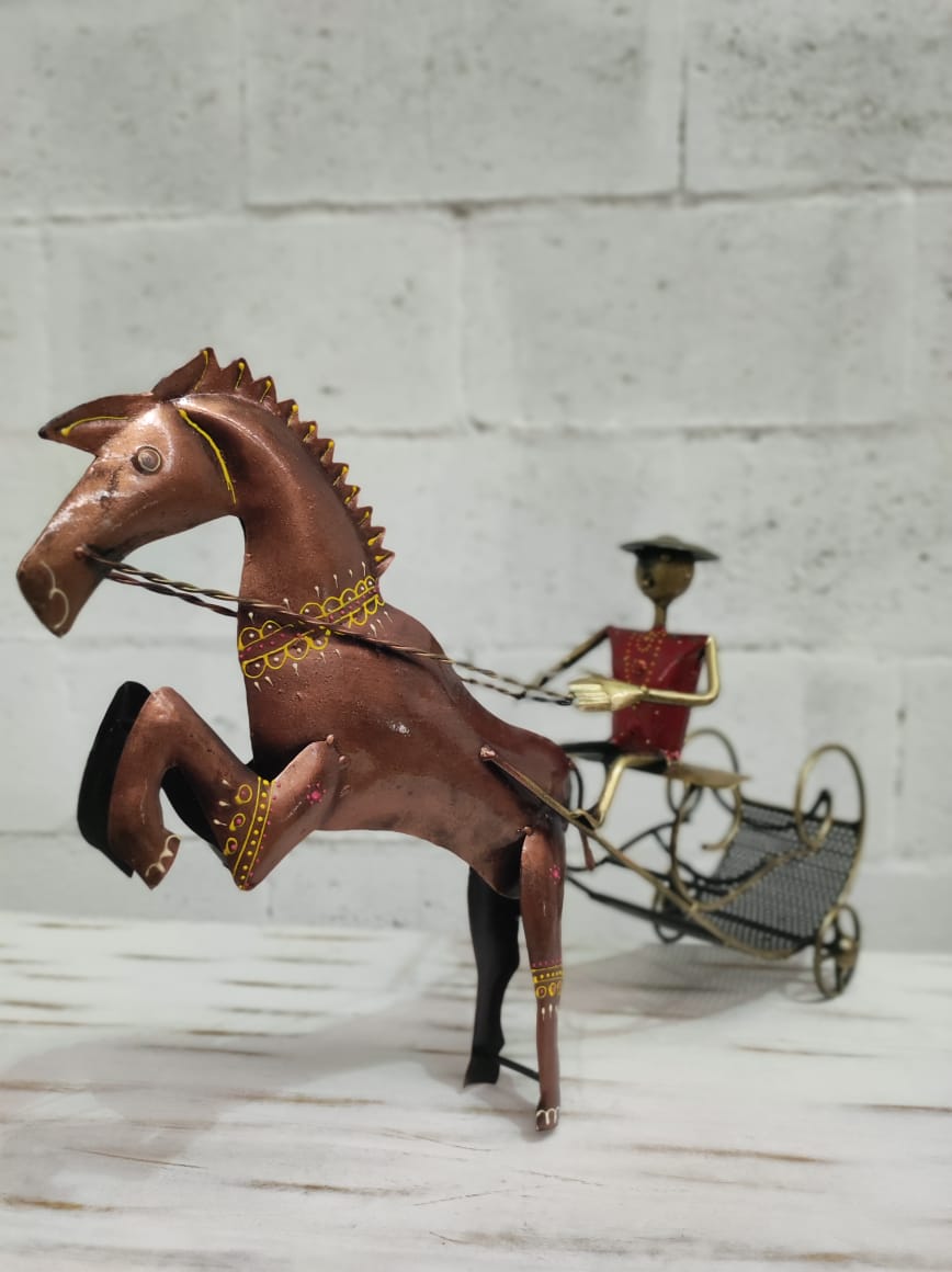 Figura decorativa arriero y carroza con caballo RA-63 PPM280