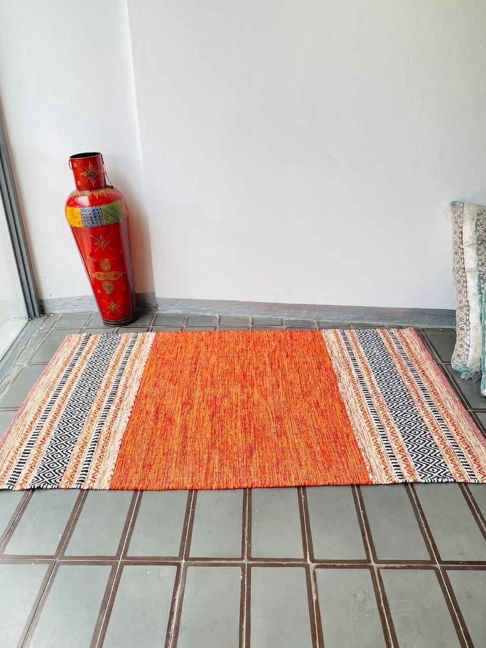 Tapete Kilim "Arte Textil" - Bordado a Mano (90cm x 150cm)