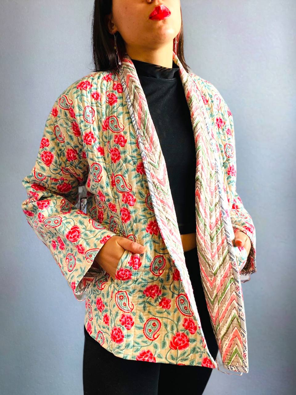 Kimono o Chaqueta Quilet Doble Faz