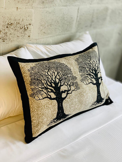 Funda de Almohada de Algodón - Estampado de Mandalas Multicolor