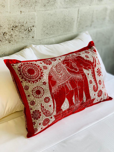 Funda de Almohada de Algodón - Estampado de Mandalas Multicolor