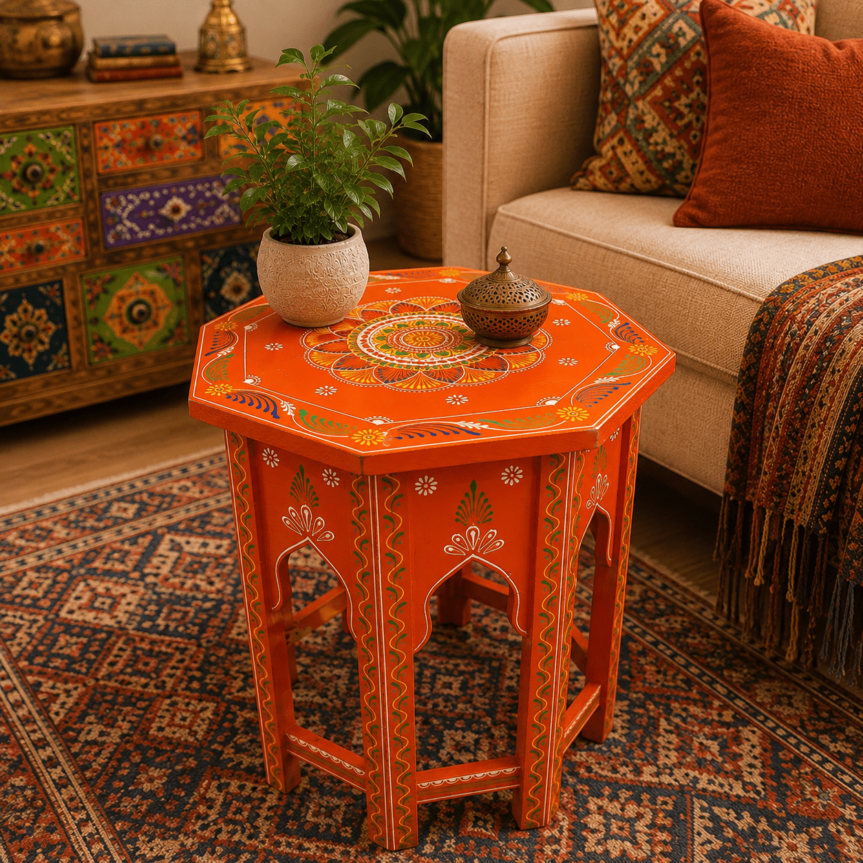 Mesa Auxiliar Esplendor Oriental