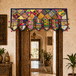Cenefa India Rangoli Multicolor con Pompones