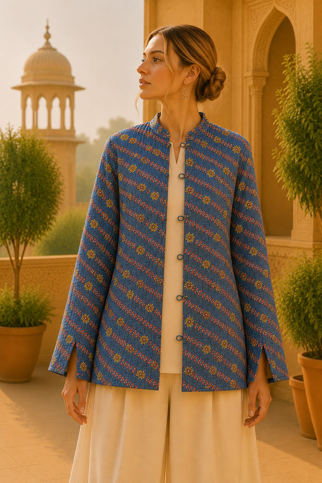 Chaqueta Doble Faz Chevron Primavera