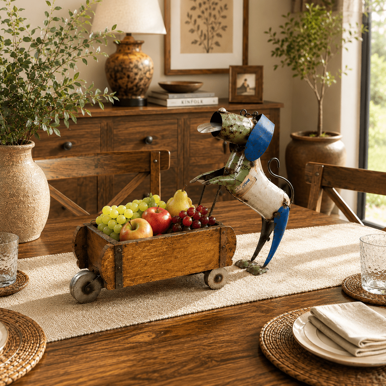 Carretilla Jardines Reales de Srinagar - BOUTIQUEDELAINDIA