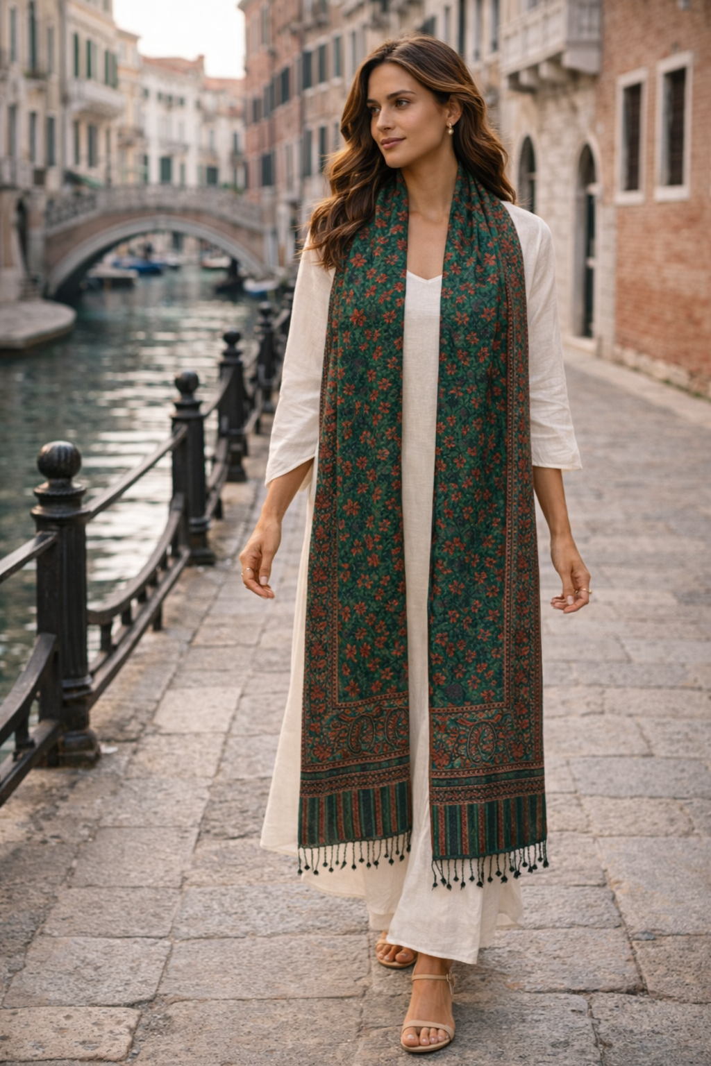 Pashmina Diya Verde