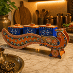 Organizador de Condimentos Pavo Real de los Jardines de Jazmin - BOUTIQUEDELAINDIA