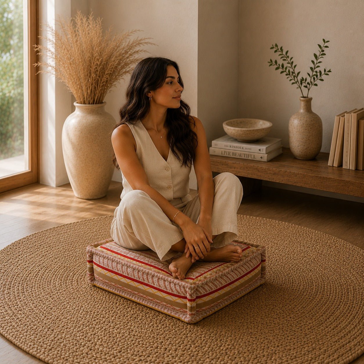 Puff Ishani Acogedor - BOUTIQUEDELAINDIA