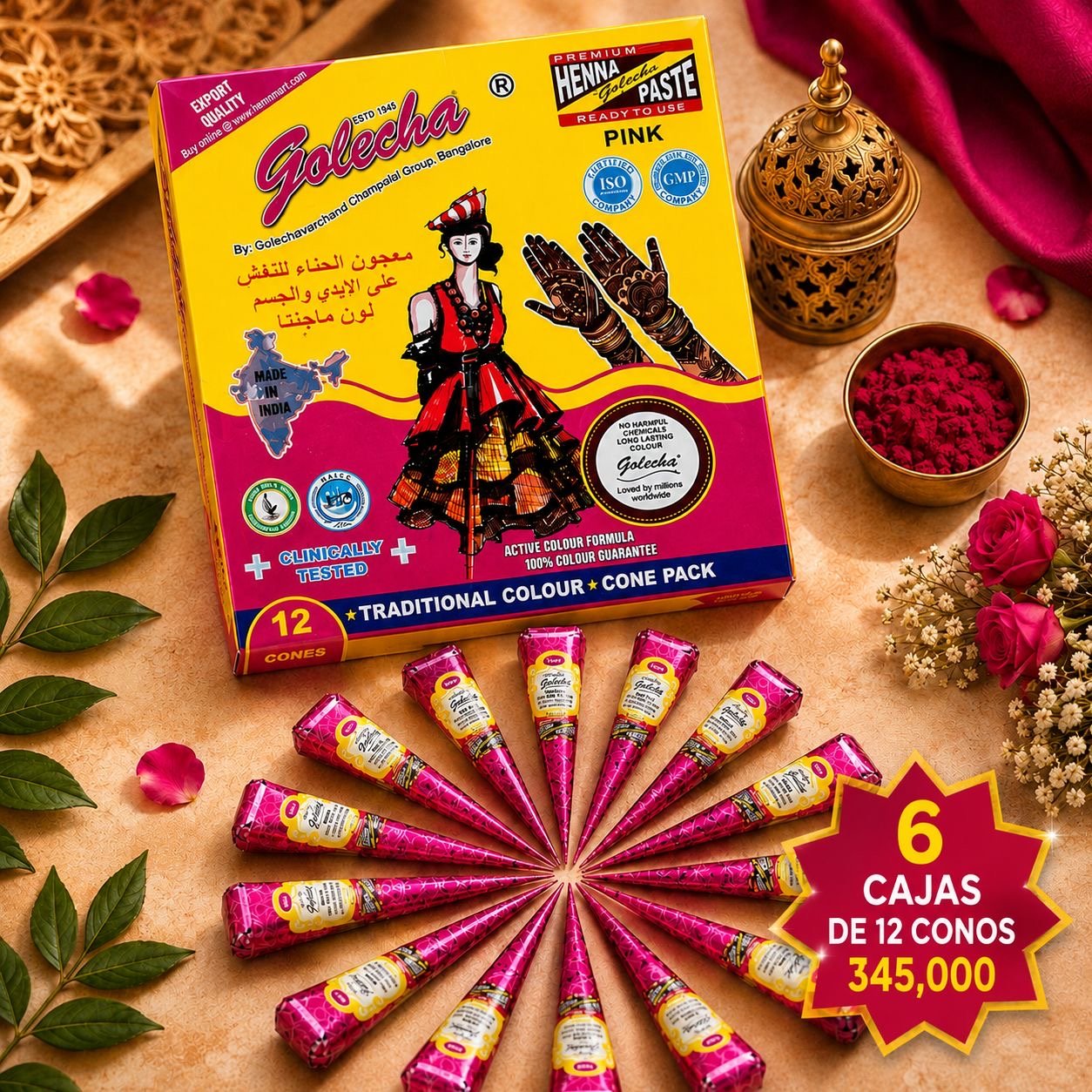 Henna Golecha Rosada - BOUTIQUEDELAINDIA