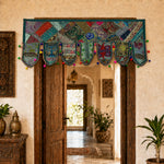 Cenefa India Kerala Esmeralda con Patchwork Multicolor