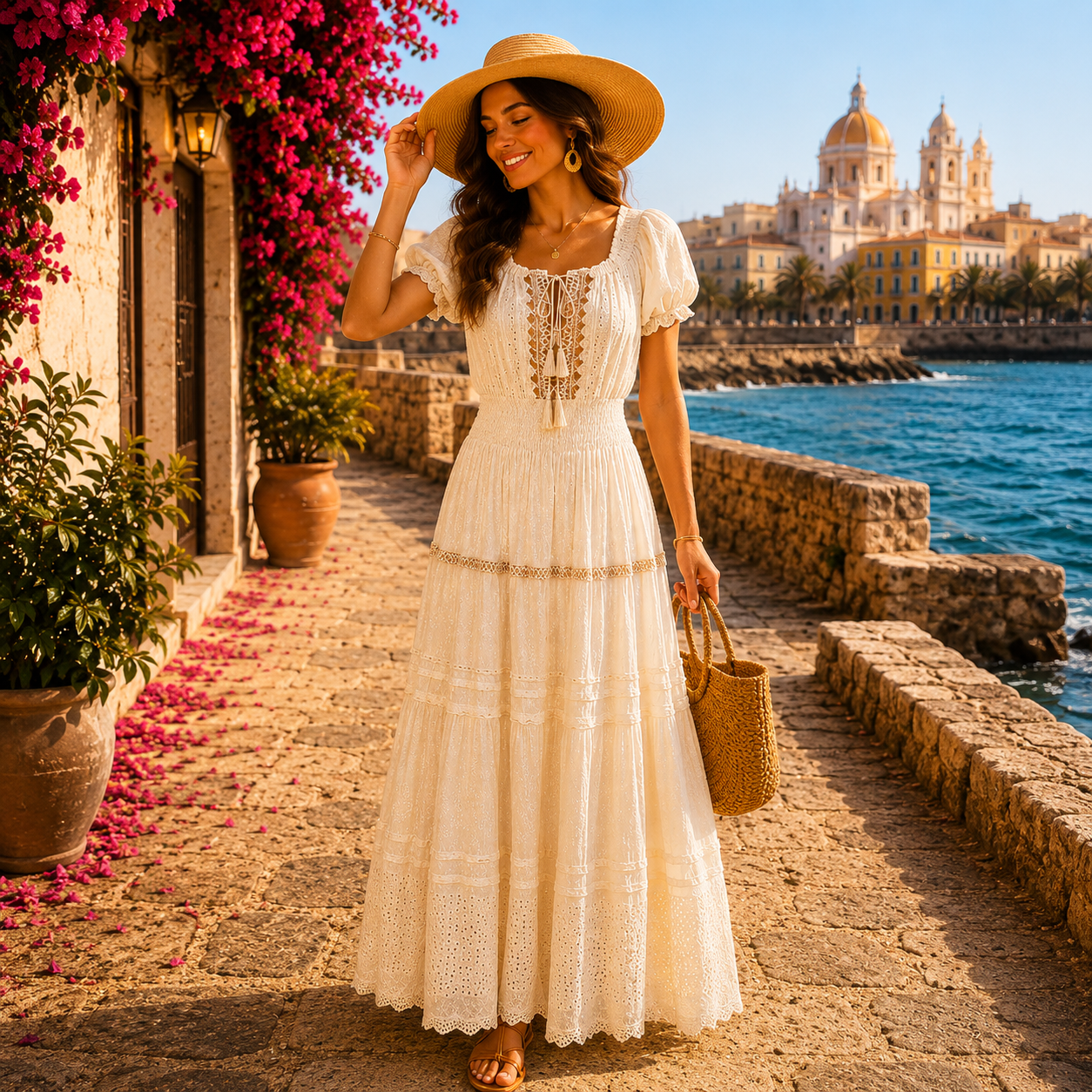 VB- Vestido Boho Artesanal Boutique de la India