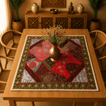 Mantel Cuadrado Imperial Bordado - BOUTIQUEDELAINDIA