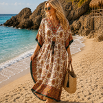 Vestido o Bata Kaftan Tela Liviana KF-1-3 Arena