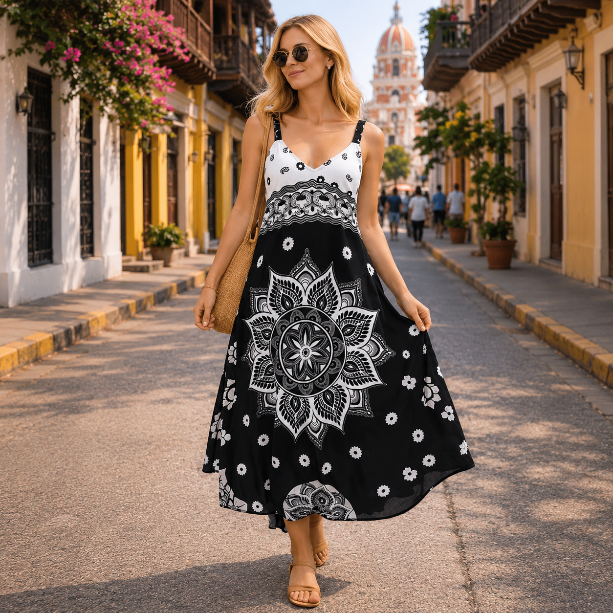Vestido Scarf Tela Fresca DR-6-3