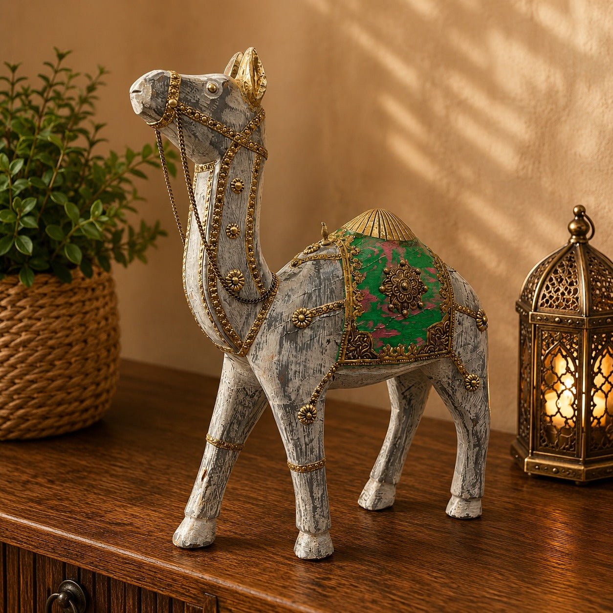 Set de Camellos Decorativos Caravana Imperial del Desierto de Thar - BOUTIQUEDELAINDIA