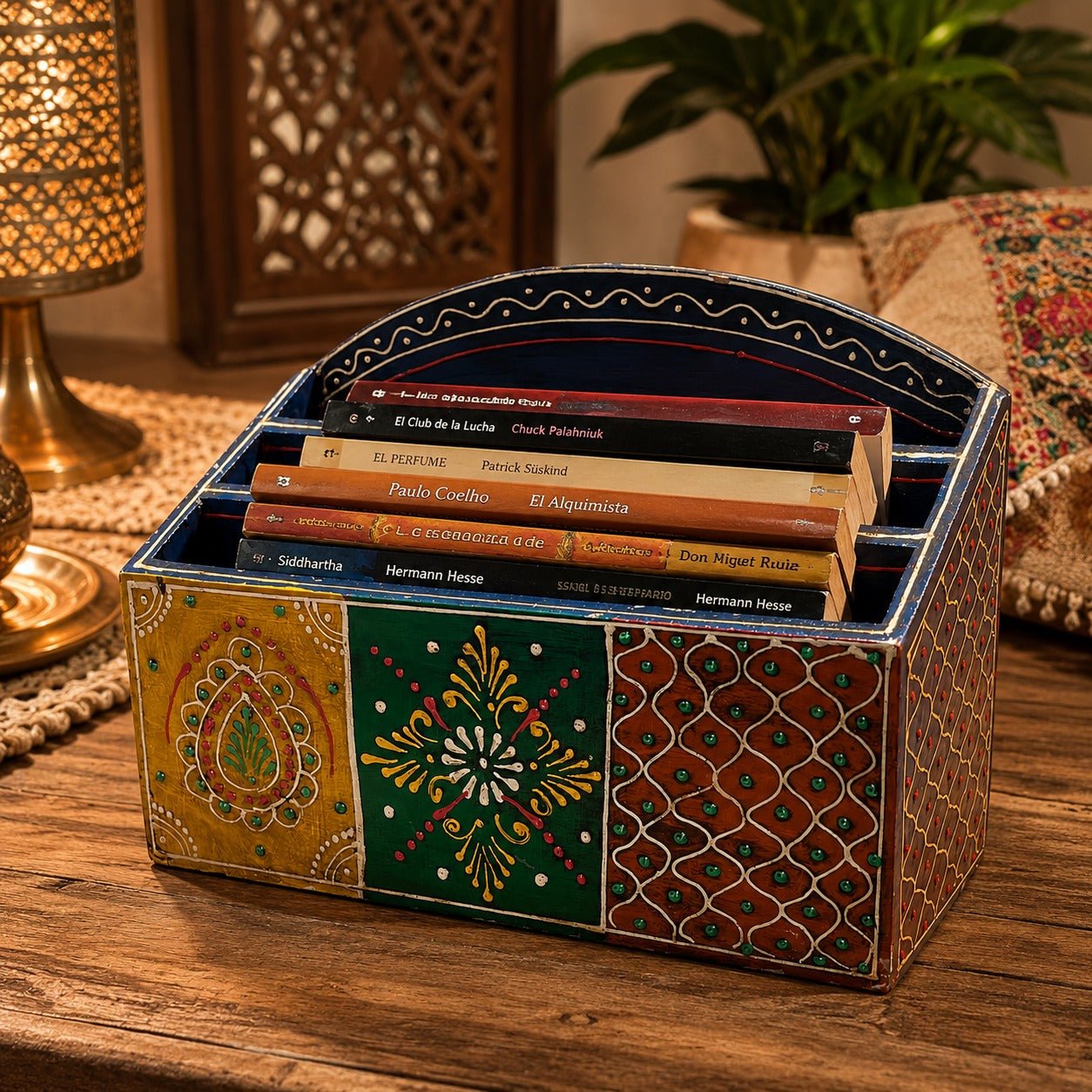 Librero Decorativo Priyanshi Colorido - BOUTIQUEDELAINDIA