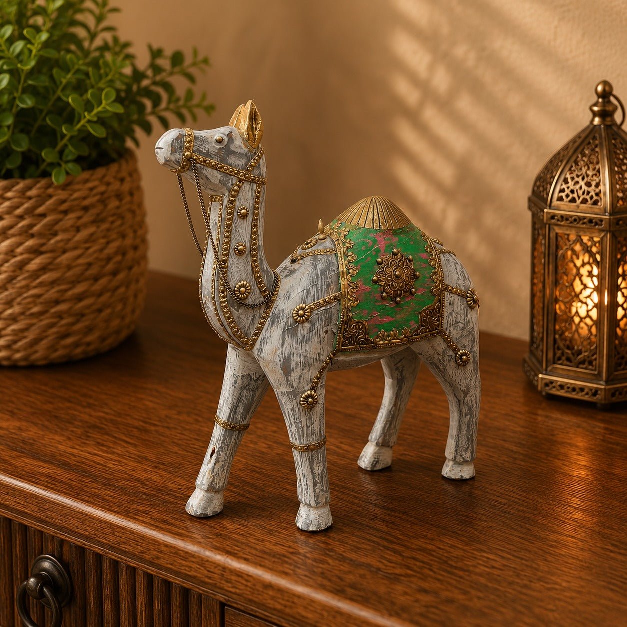 Set de Camellos Decorativos Caravana Imperial del Desierto de Thar - BOUTIQUEDELAINDIA