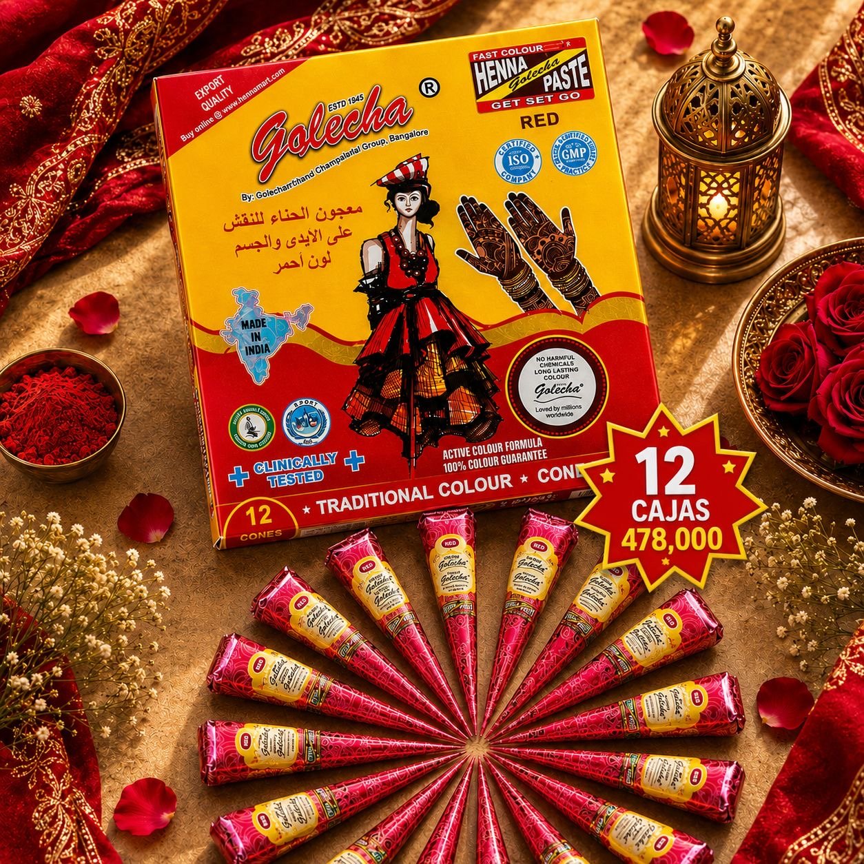 Henna Golecha Roja - BOUTIQUEDELAINDIA