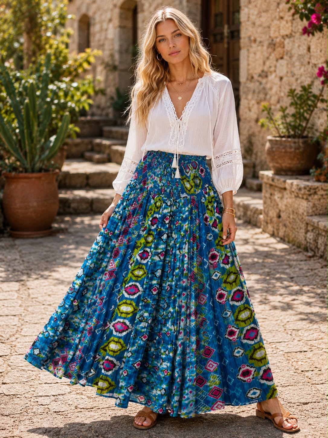 Falda Zahara Azul