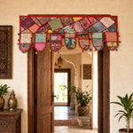 Cenefa India Udaipur Rosa con Patchwork Multicolor