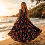Vestido Anarkali Color Negro - BOUTIQUEDELAINDIA