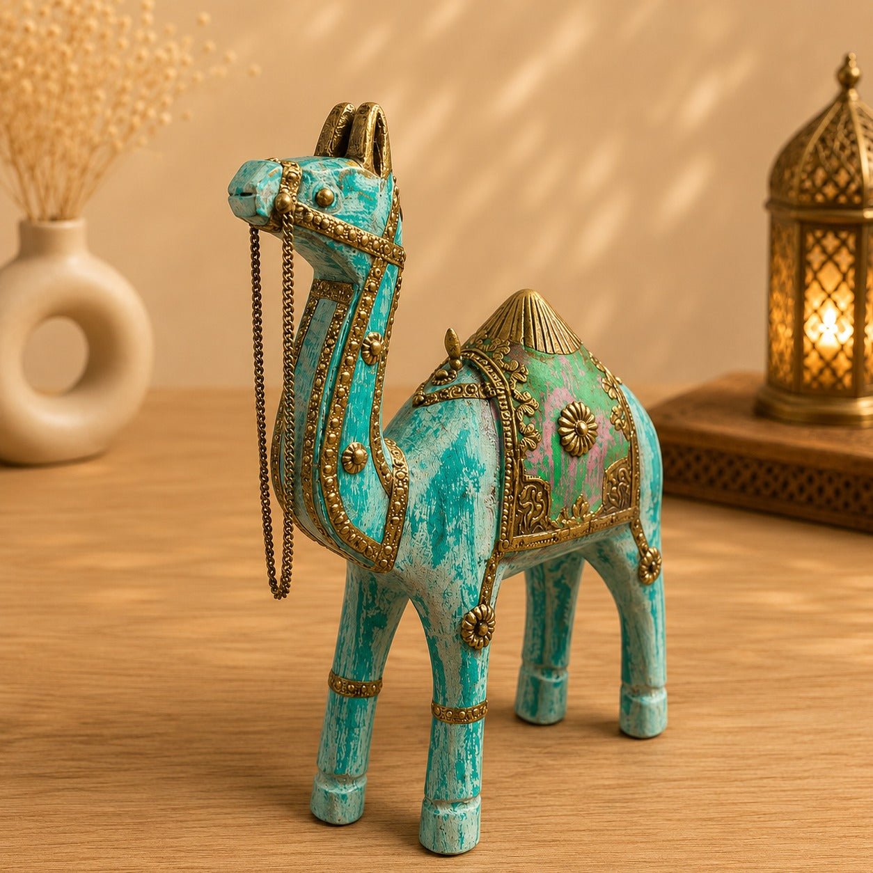 Camello del Oasis Azul de Rajasthan - BOUTIQUEDELAINDIA