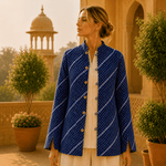 Chaqueta Doble Faz Índigo Azul - BOUTIQUEDELAINDIA