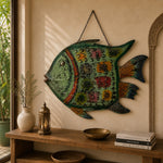 Pez Decorativo de Pared Matsya Verde 
