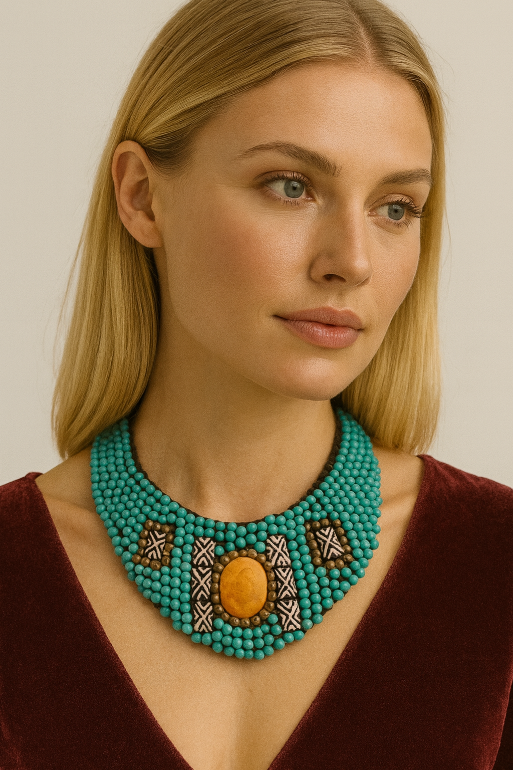 Handcrafted Indian Lemon Necklace