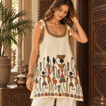 Blusón Aisha Naira 100% Algodón Estampado - BOUTIQUEDELAINDIA