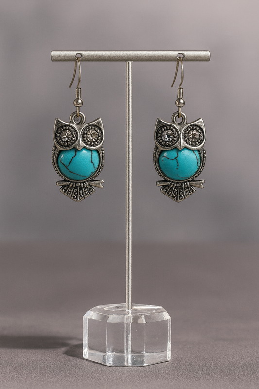 Aretes Búhos Turquesa