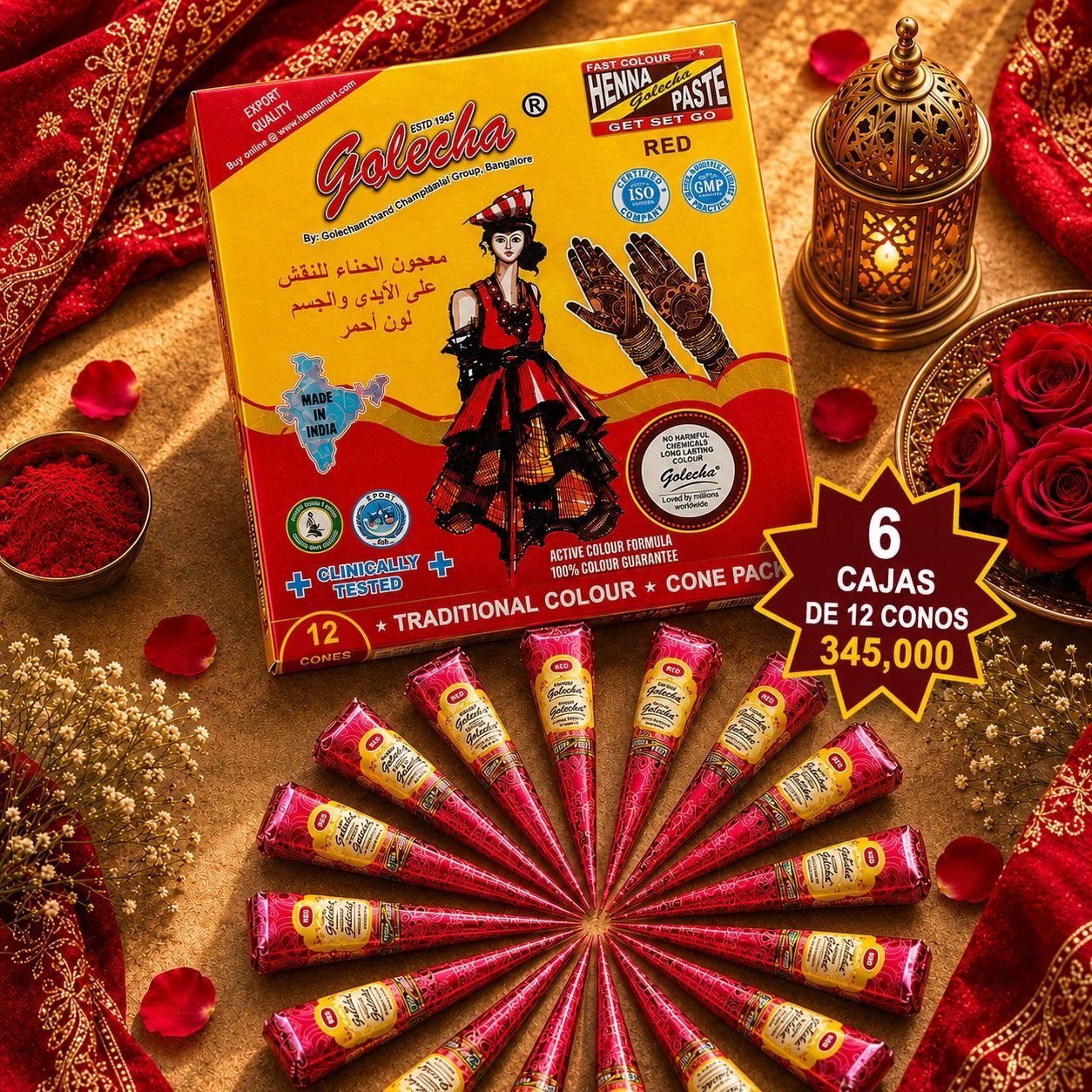 Henna Golecha Roja - BOUTIQUEDELAINDIA
