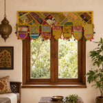 Cenefa India Jaisalmer Dorada con Pompones