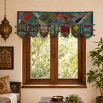 Cenefa India Kerala Esmeralda con Patchwork Multicolor