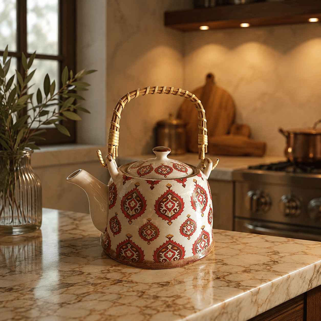 Tetera Artesanal Capadocia con Infusor - BOUTIQUEDELAINDIA