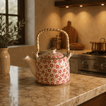 Tetera Artesanal Antalya Floral con Infusor - BOUTIQUEDELAINDIA