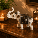 Elefante Decorativo Gaja Blanco Grande - BOUTIQUEDELAINDIA