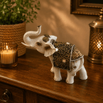 Elefante Decorativo Gaja Blanco Mediano - BOUTIQUEDELAINDIA