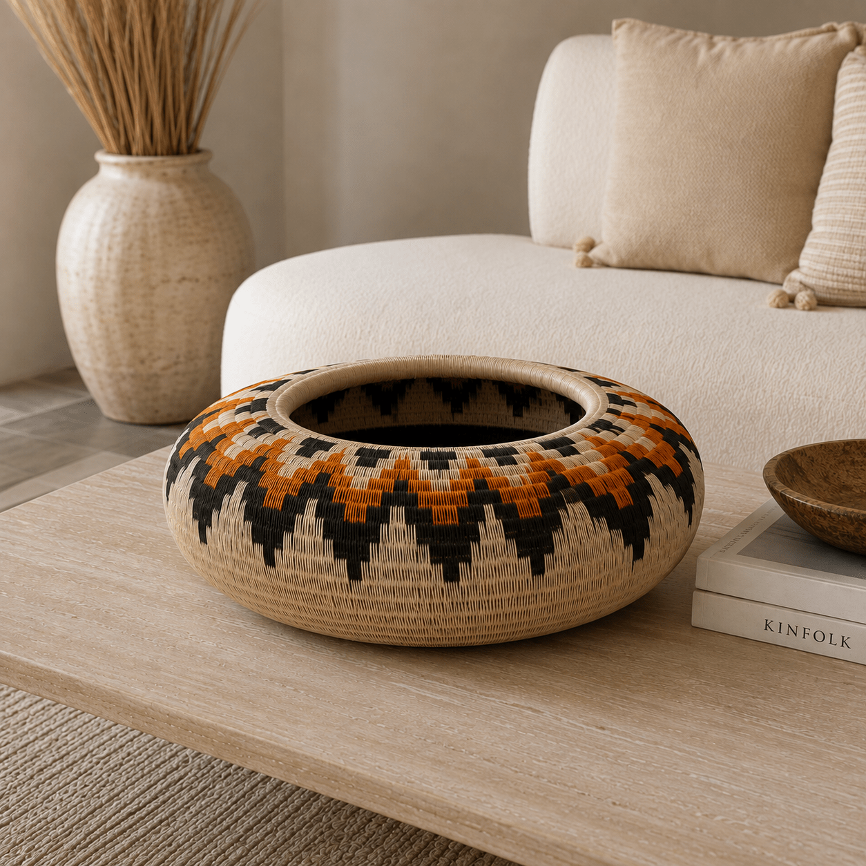 Canasto de Mesa Artesanal Sutra - BOUTIQUEDELAINDIA