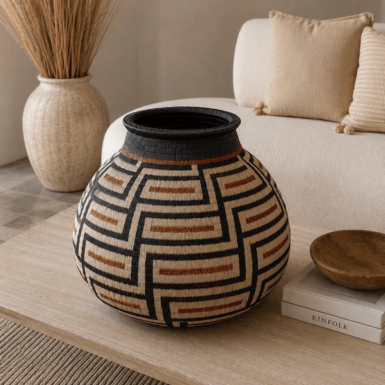 Canasto de Mesa Artesanal Mandala Cuadrado - BOUTIQUEDELAINDIA