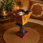 Porta vela Antorcha Jyoti Amarillo - BOUTIQUEDELAINDIAENCOLOMBIA