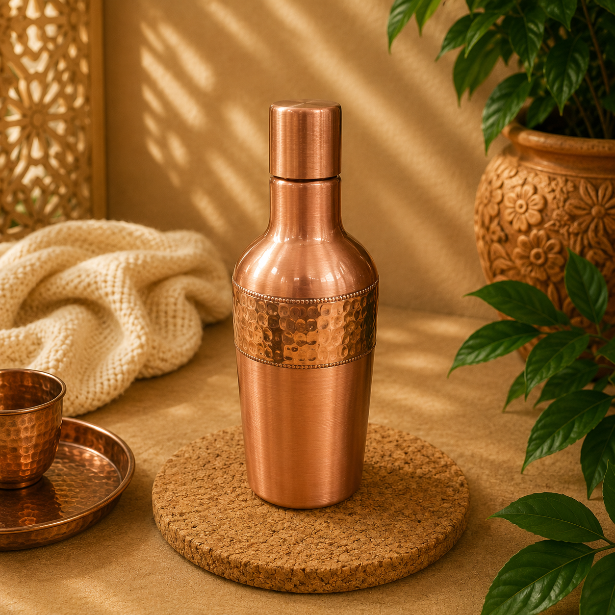 Botella de Acero, Transportable, Vaso de Acero - BOUTIQUEDELAINDIAENCOLOMBIA