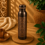 Botella de Cobre Kalyan Ornamental - BOUTIQUEDELAINDIA