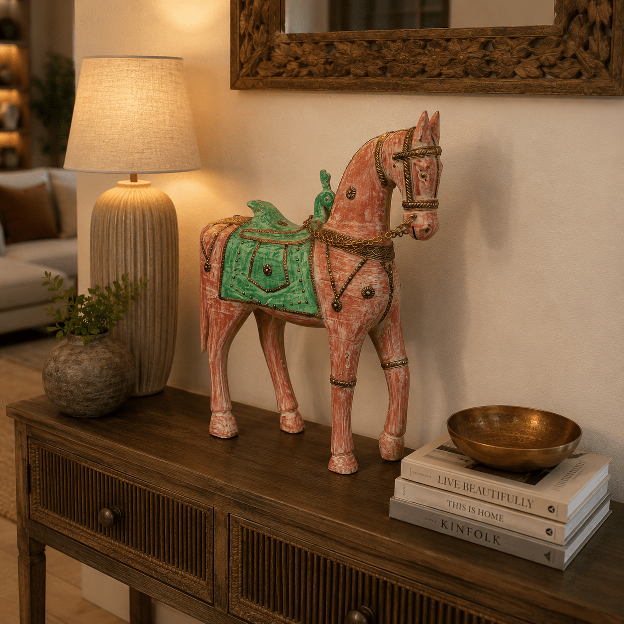 Caballo Decorativo Vaibhav - BOUTIQUEDELAINDIA
