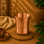 Vaso de Cobre Aruna Textura Martillada - BOUTIQUEDELAINDIA