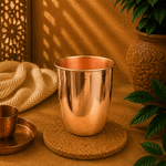 Vaso de Cobre Amrita Acabado Clásico - BOUTIQUEDELAINDIA