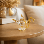 Figura Decorativa Mini Lámpara de Aladino Noor Blanca - BOUTIQUEDELAINDIA