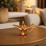 Figura Decorativa Mini Lámpara de Aladino Noor Roja - BOUTIQUEDELAINDIA